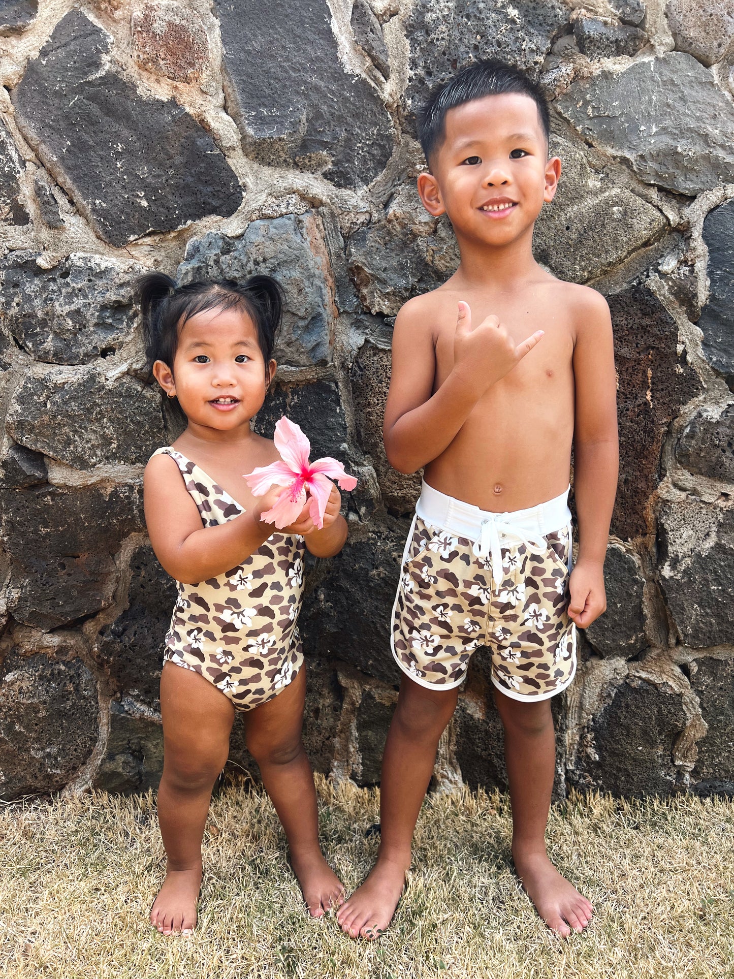 Keiki Boardshorts - Aloha Camo