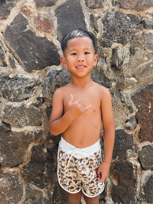 Keiki Boardshorts - Aloha Camo