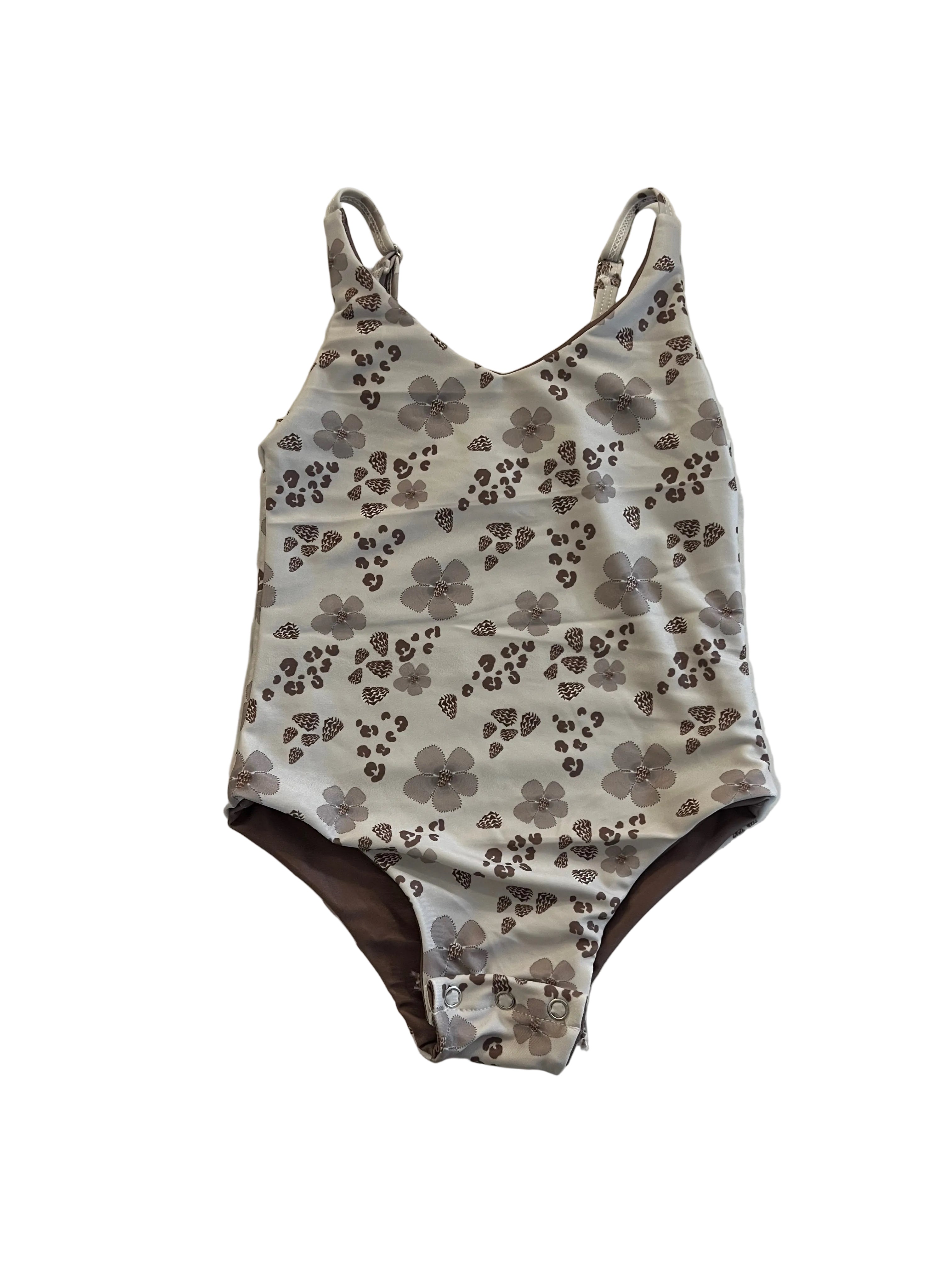 Keiki Swimsuit - Cheetah x Hebrew