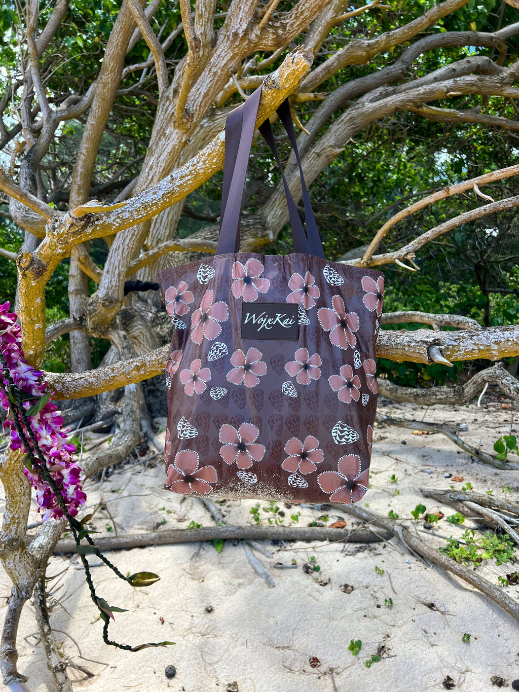Tote Bag - Brown Hebrew Shell