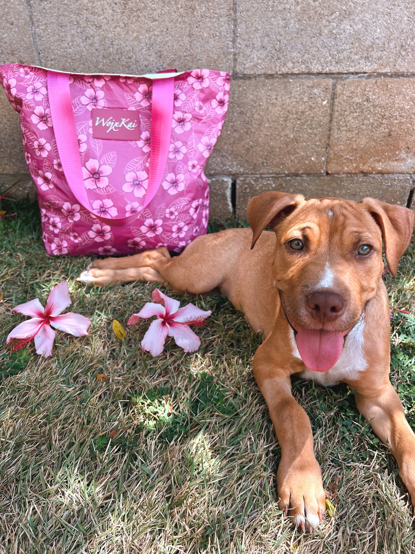PINK HIBISCUS TOTE