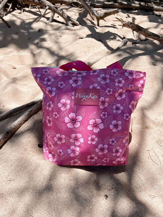 PINK HIBISCUS TOTE