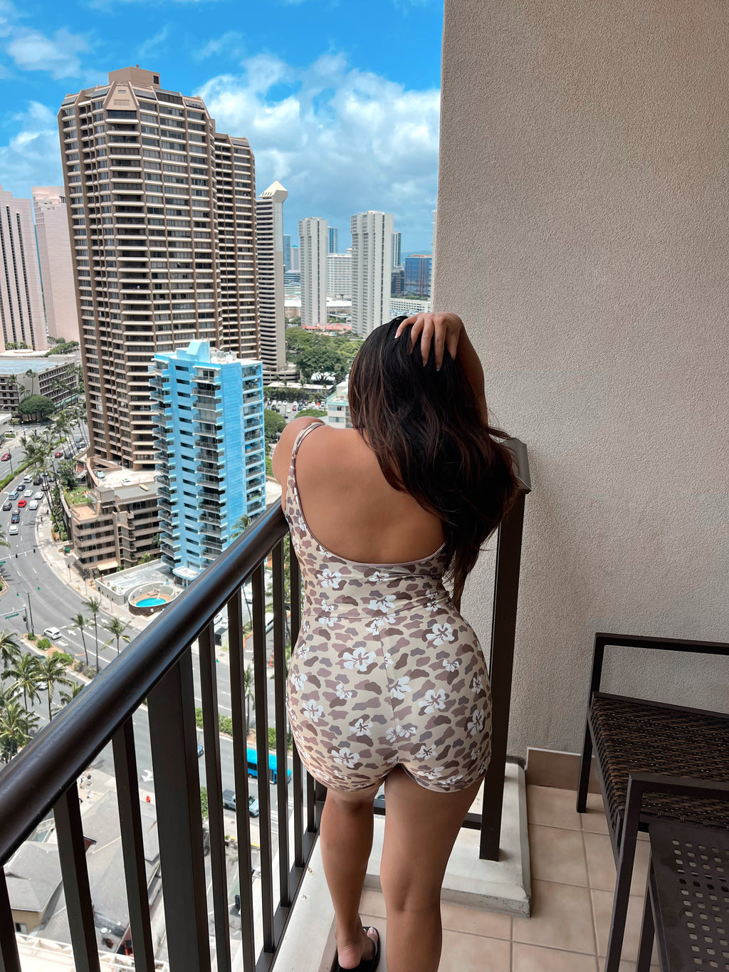 Everyday Romper - Aloha Camo