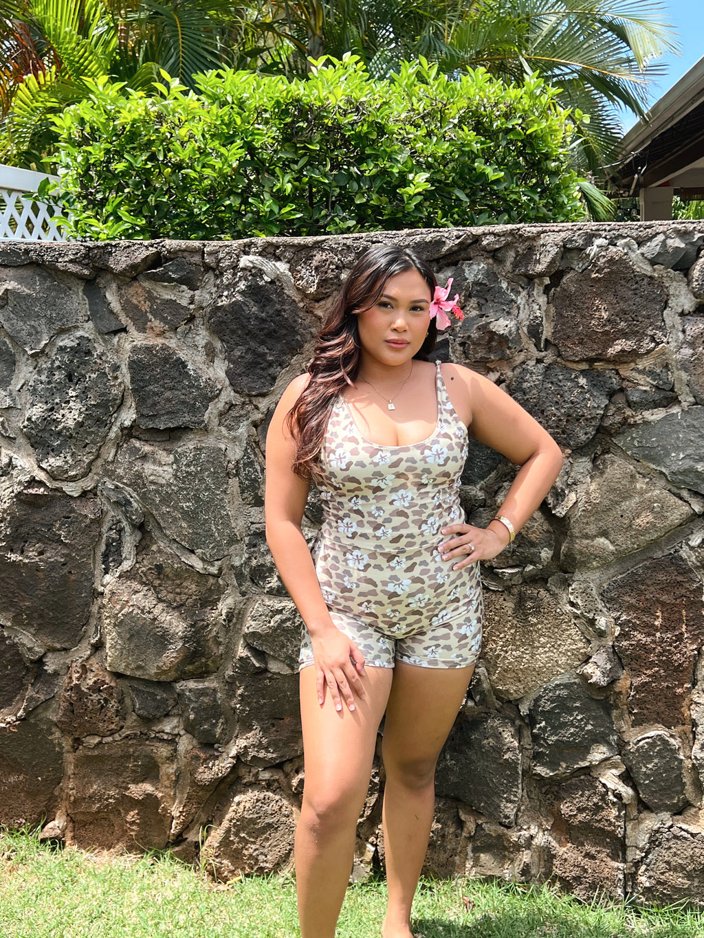 Everyday Romper - Aloha Camo
